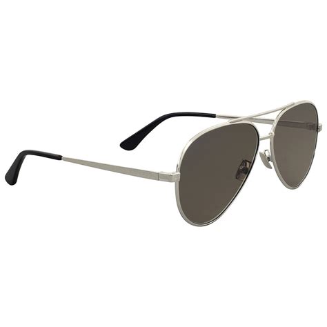 ysl silver sunglasses david jones|Saint Laurent Silver Navigator Sunglasses .